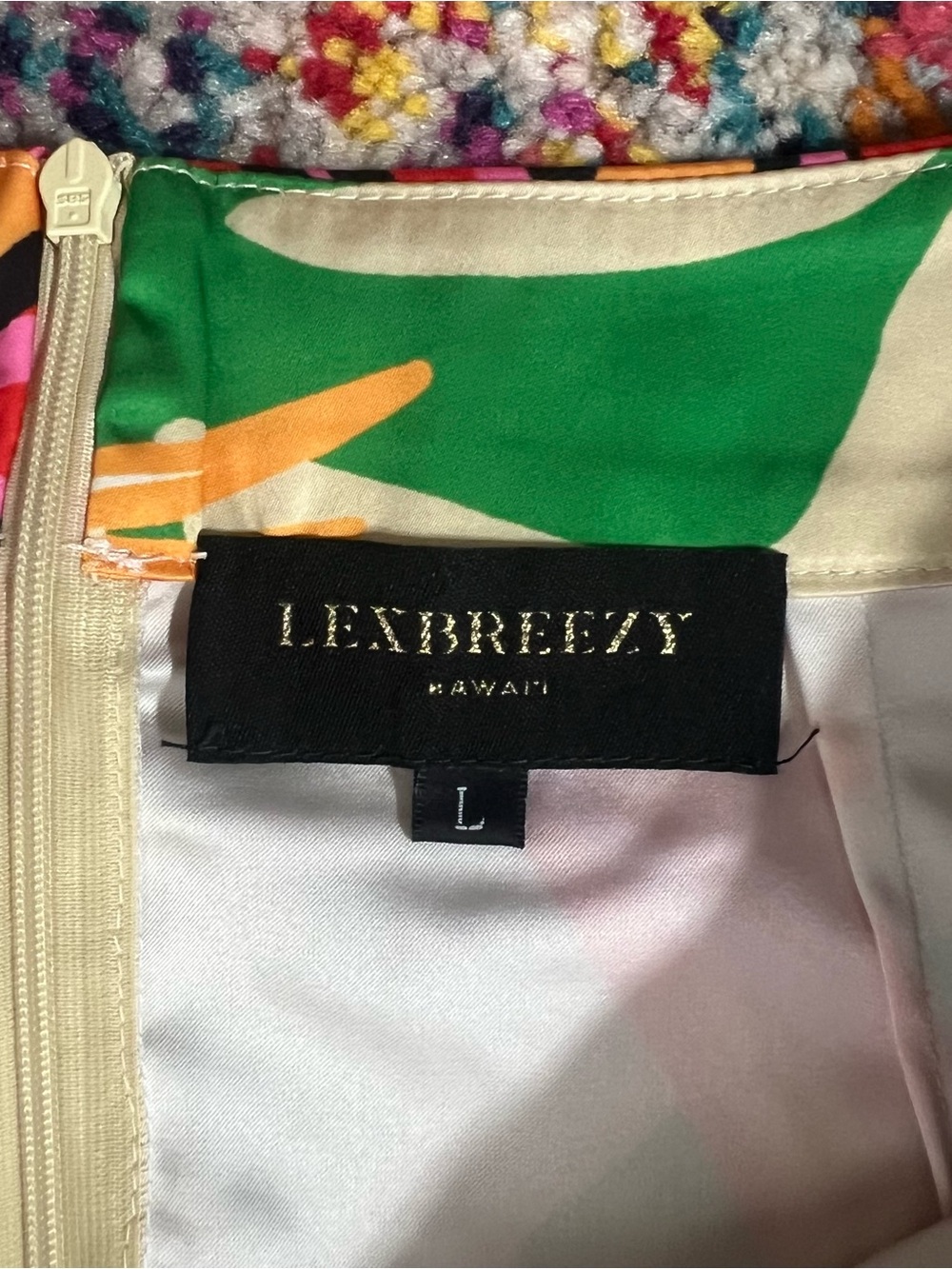 NWT Lexbreezy Hawaii HokuTropical Two-Piece Skirt Set Sz Large - Picture 6 of 7